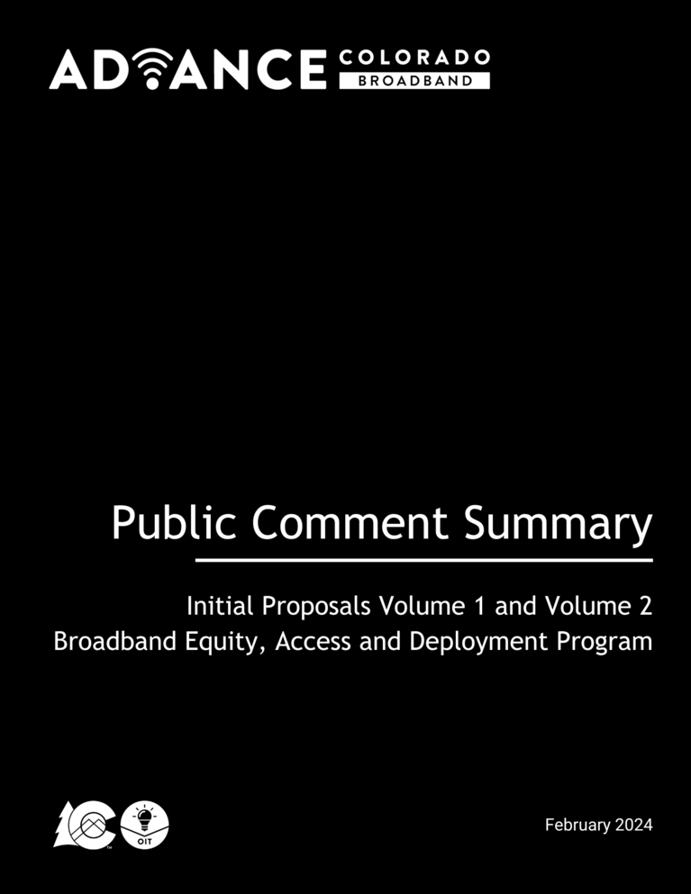 BEAD Public Comment Summary Cover